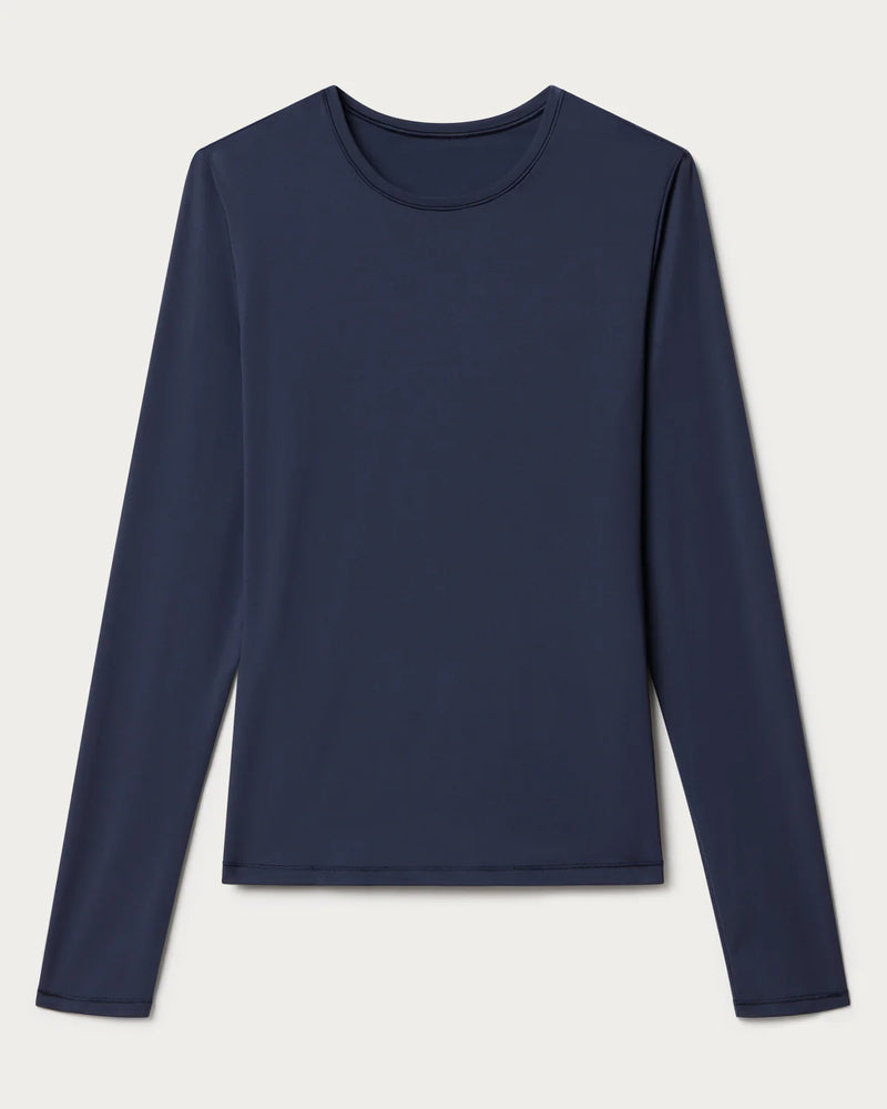 Rhone Women's Ultimate Layer Long Sleeve T-Shirt - Navy Blue