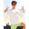 Chubbies The Reflector Long Sleeve Sun Crew Neck T-Shirt - Pure White
