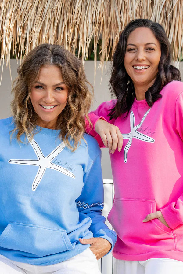 West Indies Wear Island Girl Hoodie Sweatshirt - Periwinkle