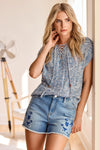 Tribal 4-Inch Audrey Jean Short With Embroidery - BlueAnchor - FINAL SALE