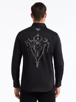 Robert Graham X Superman Rise Classic Fit Sport Shirt - Black