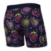 SAXX Vibe Super Soft Disco Fruit Boxer Briefs - Maritime Blue