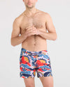 Saxx 5-Inch Oh Buoy 2N1 Volley Swim Trunks - Break Of Dawn - Blue
