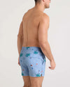 Saxx 5-Inch Oh Buoy 2N1 Volley Swim Trunks - Palmtastic - Bel Air Blue - FINAL SALE