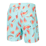 SAXX 5-Inch Oh Buoy 2N1 Volley One Hit Wondermelon Swim Trunks - Multi