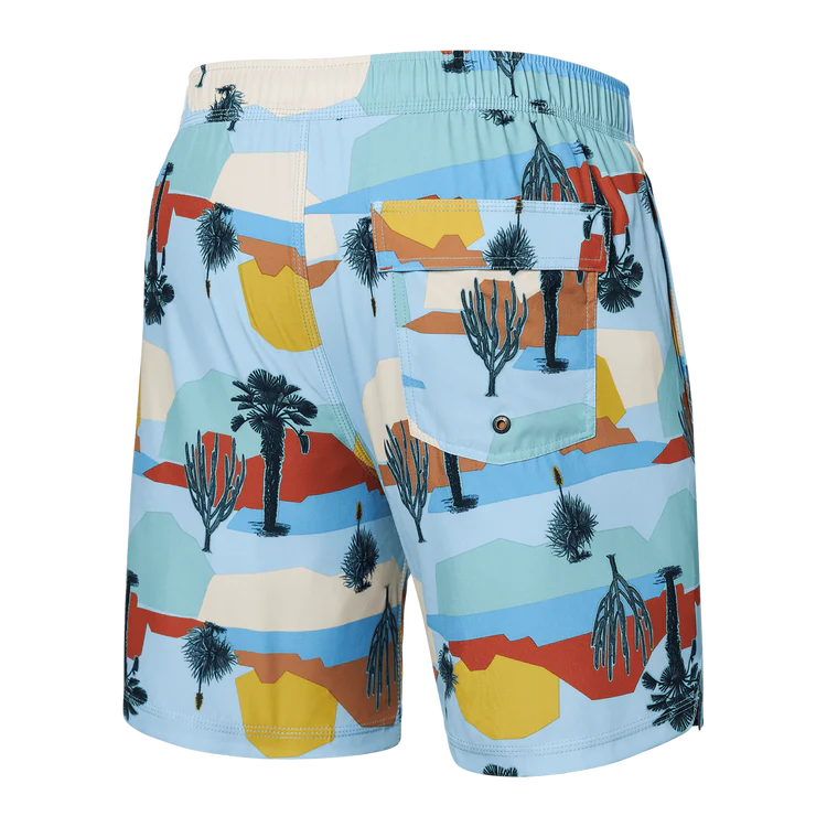 SAXX Vibe Super Soft Baja Bound Boxer Briefs - Chambray Multi