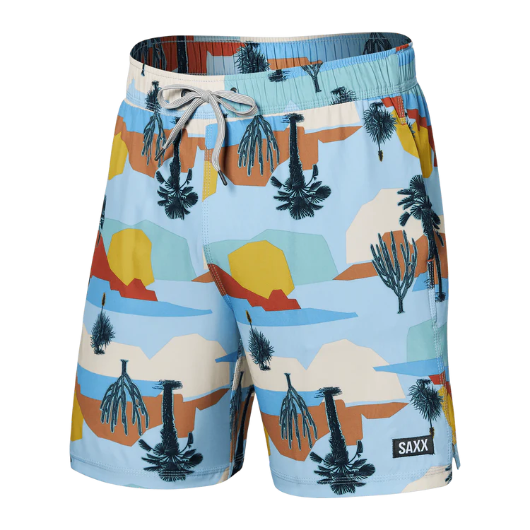 SAXX Vibe Super Soft Baja Bound Boxer Briefs - Chambray Multi