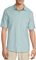 Tommy Bahama Men's Big & Tall Nova Wave Camp Shirt - Aquarius
