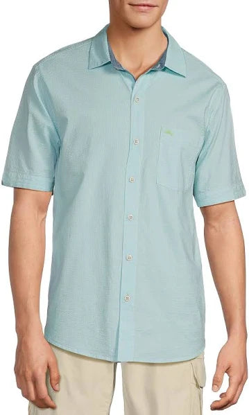 Tommy Bahama Men's Big & Tall Nova Wave Camp Shirt - Aquarius