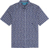 Tori Richard Consortium Camp Shirt - Navy - FINAL SALE