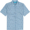 Tori Richard Consortium Camp Shirt - Blue Frost - FINAL SALE