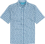 Tori Richard Consortium Camp Shirt - Blue Frost - FINAL SALE