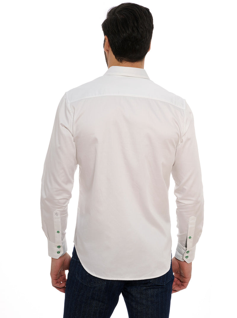 Robert Graham Made To Measure Classic Fit Sport Shirt - White - FINAL SALE