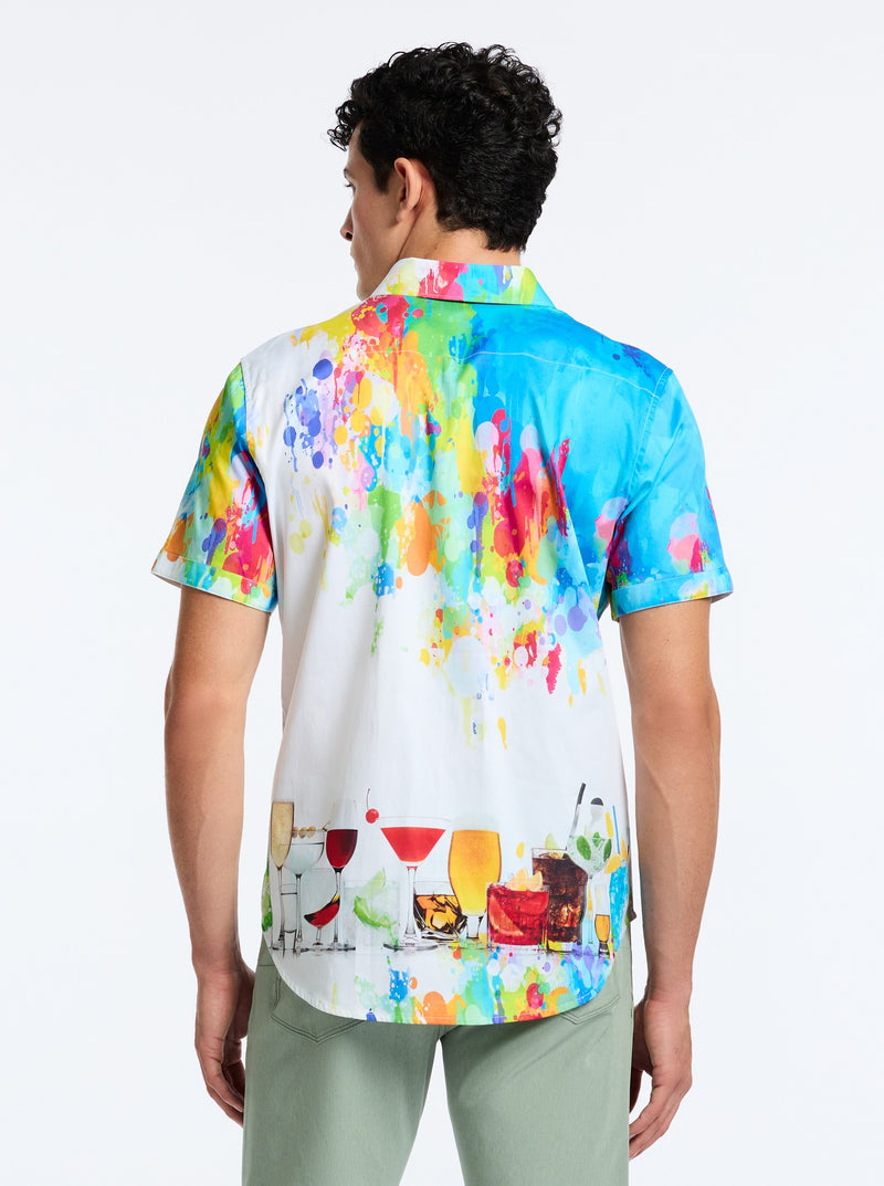 Robert Graham Sardinia Short Sleeve Classic Fit Sport Shirt - Multi - FINAL SALE