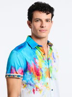 Robert Graham Sardinia Short Sleeve Classic Fit Sport Shirt - Multi - FINAL SALE
