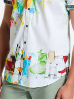 Robert Graham Sardinia Short Sleeve Classic Fit Sport Shirt - Multi - FINAL SALE