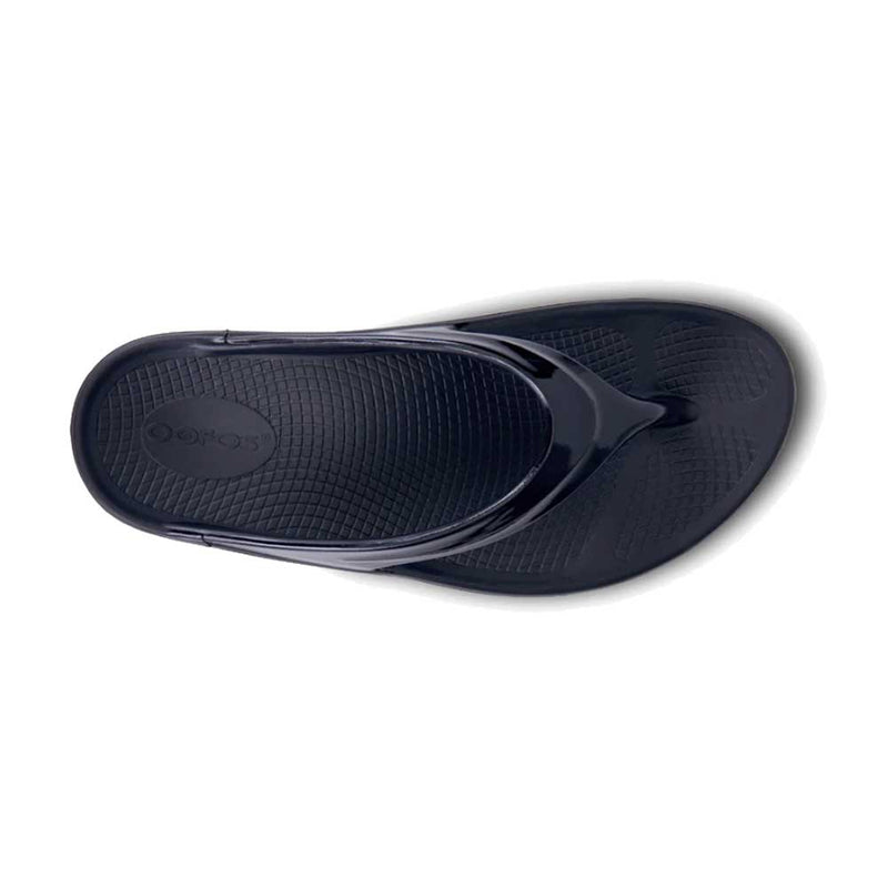 Oofos Women's Oomega Thong Sandals - Black