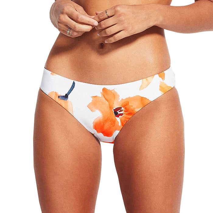 Seafolly Summer Memoirs Solid Twist Band Hipster Bottom - White - FINAL SALE