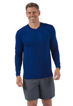 IBKUL Mens Long Sleeve Crew Pullover - Ink