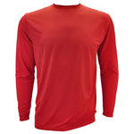 IBKUL Mens Long Sleeve Crew Pullover - Red
