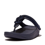 FitFlop Fino Crystal Cord Leather Sandals - Midnight Navy