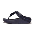 FitFlop Fino Crystal Cord Leather Sandals - Midnight Navy