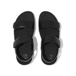 FitFlop Lulu Adjustable Leather Slide Backstrap Sandals - All Black