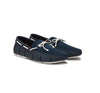 SWIMS Braided Lace Loafer Boat Shoes Navy / White