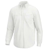 Huk Tide Point Long Sleeve Sport Shirt - White